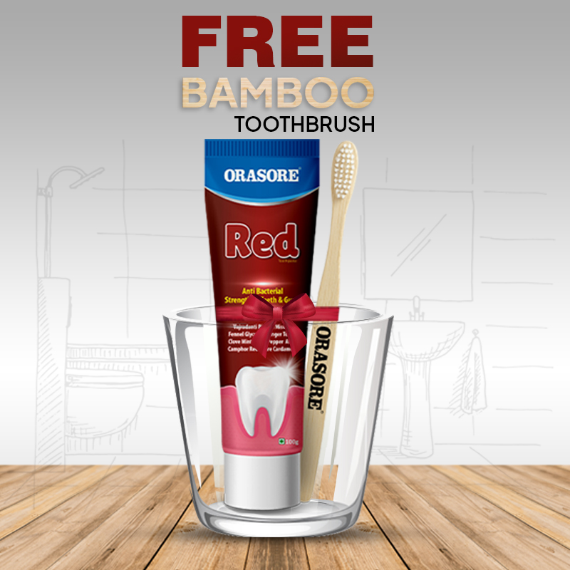 Orasore-Red-Toothpaste-Bamboo-Brush